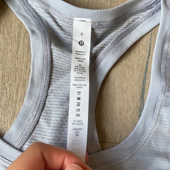 Swiftly tech racerback tank *race length marble dye rhino grey 6 lululemon nwt - Picture 3 of 13